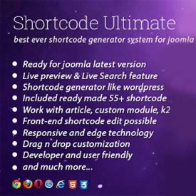 نهایت زیبایی و کاربرد با پلاگین حرفه ای Shortcode Ultimate joomla